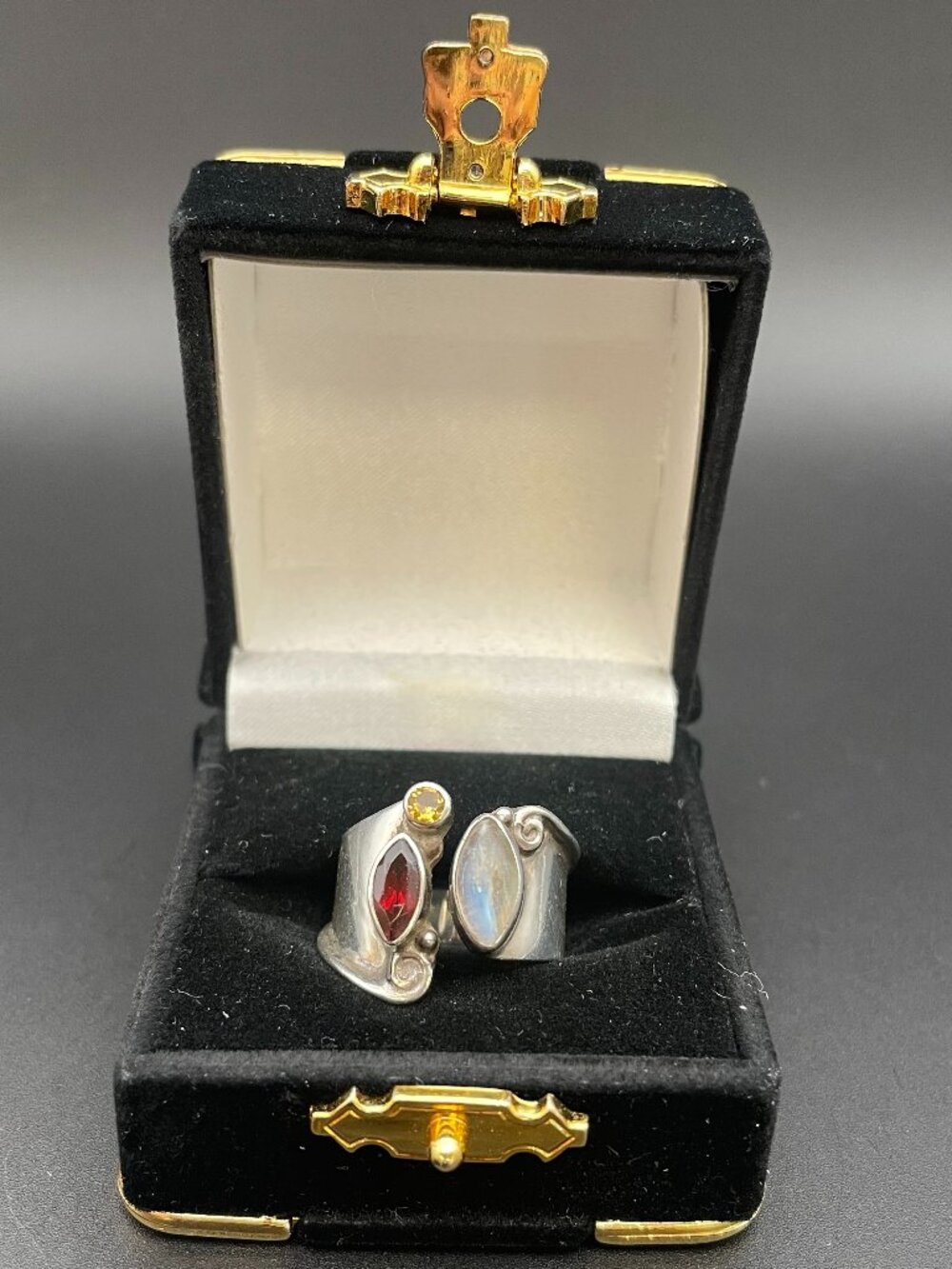 Sajen Marquis Sterling Silver and Stone Wrap Ring